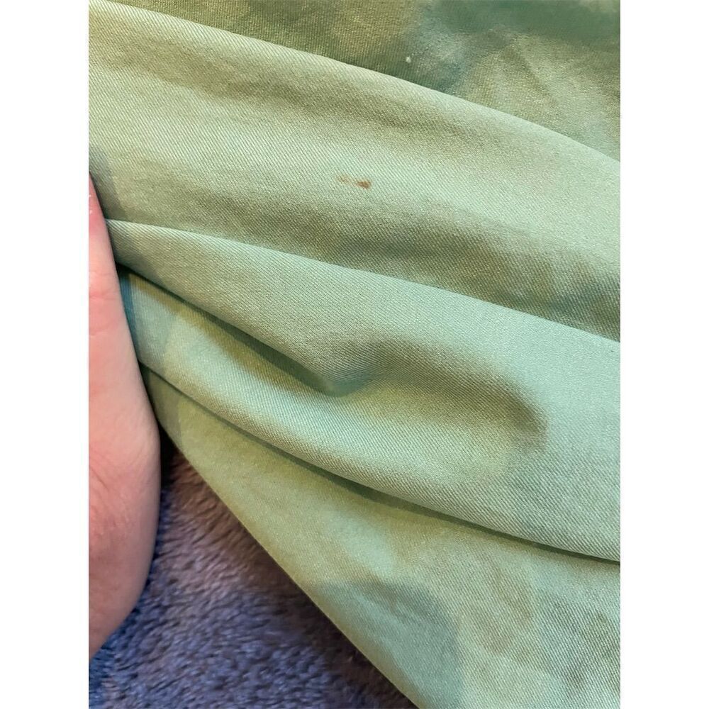 *3/$15 New York & Company Women's Cropped Pants M Light Green Casual - Picture 11 of 11